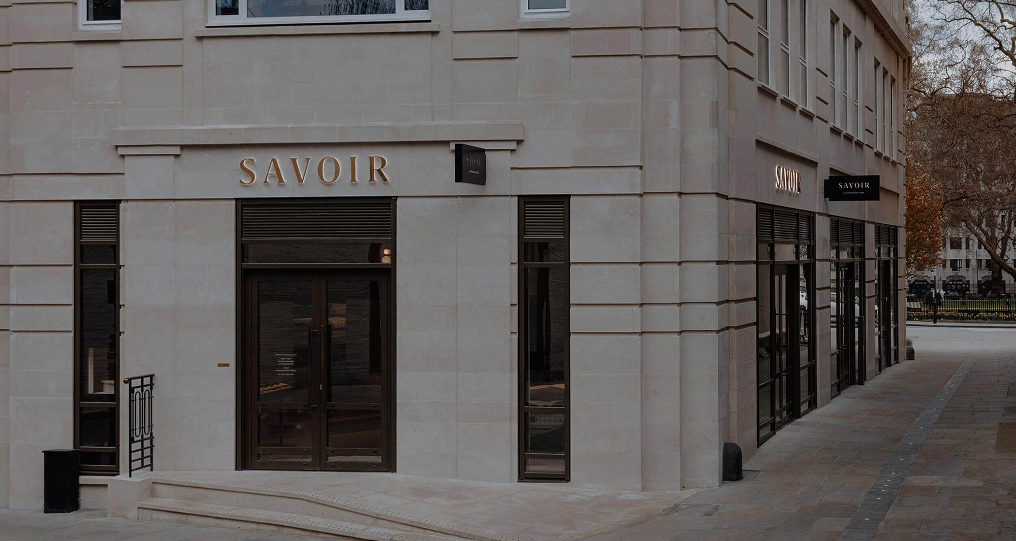 The Savoir main entrance showroom in Mayfair