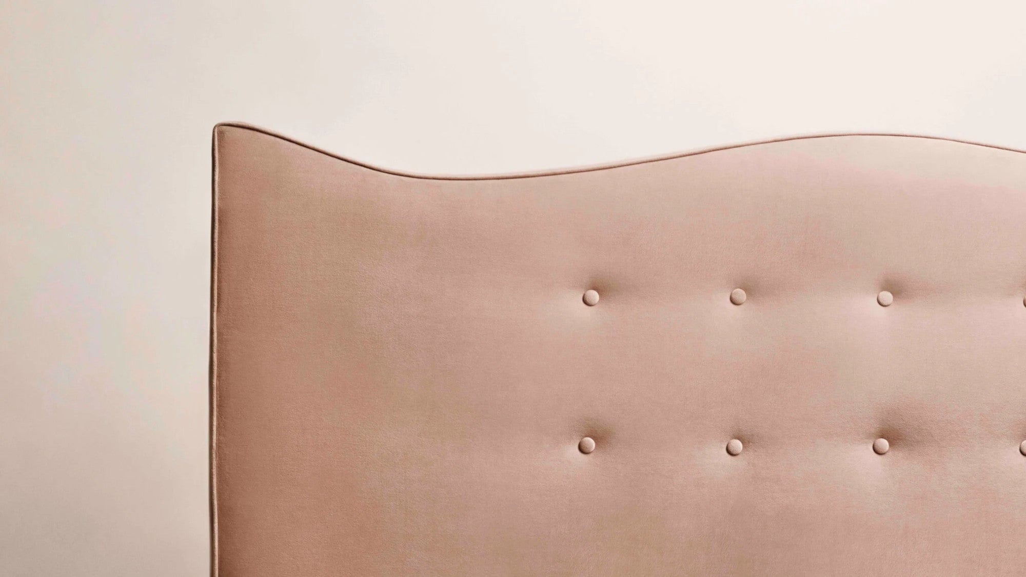 Close-up detail of the handmade Penelope headboard