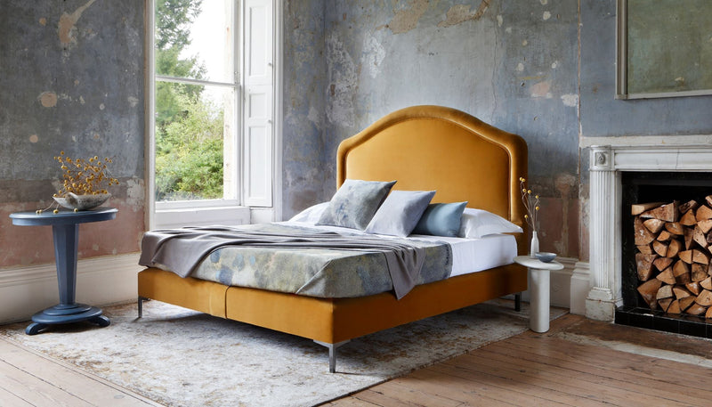 Savoir Cassie bed upholstered by hand for a unique finish
