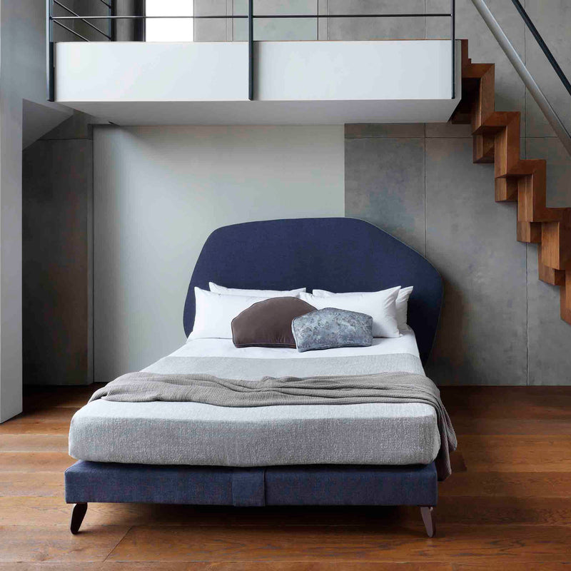 Savoir Cloud bed completely dressed with cushions