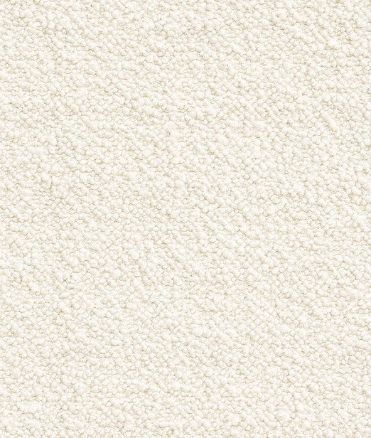 Close-up of a textured beige bouclé fabric 