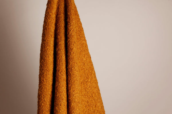 Close-up picture of bocule fabric