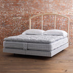 Side view of a Savoir No4 bed set with details of the headboard frame