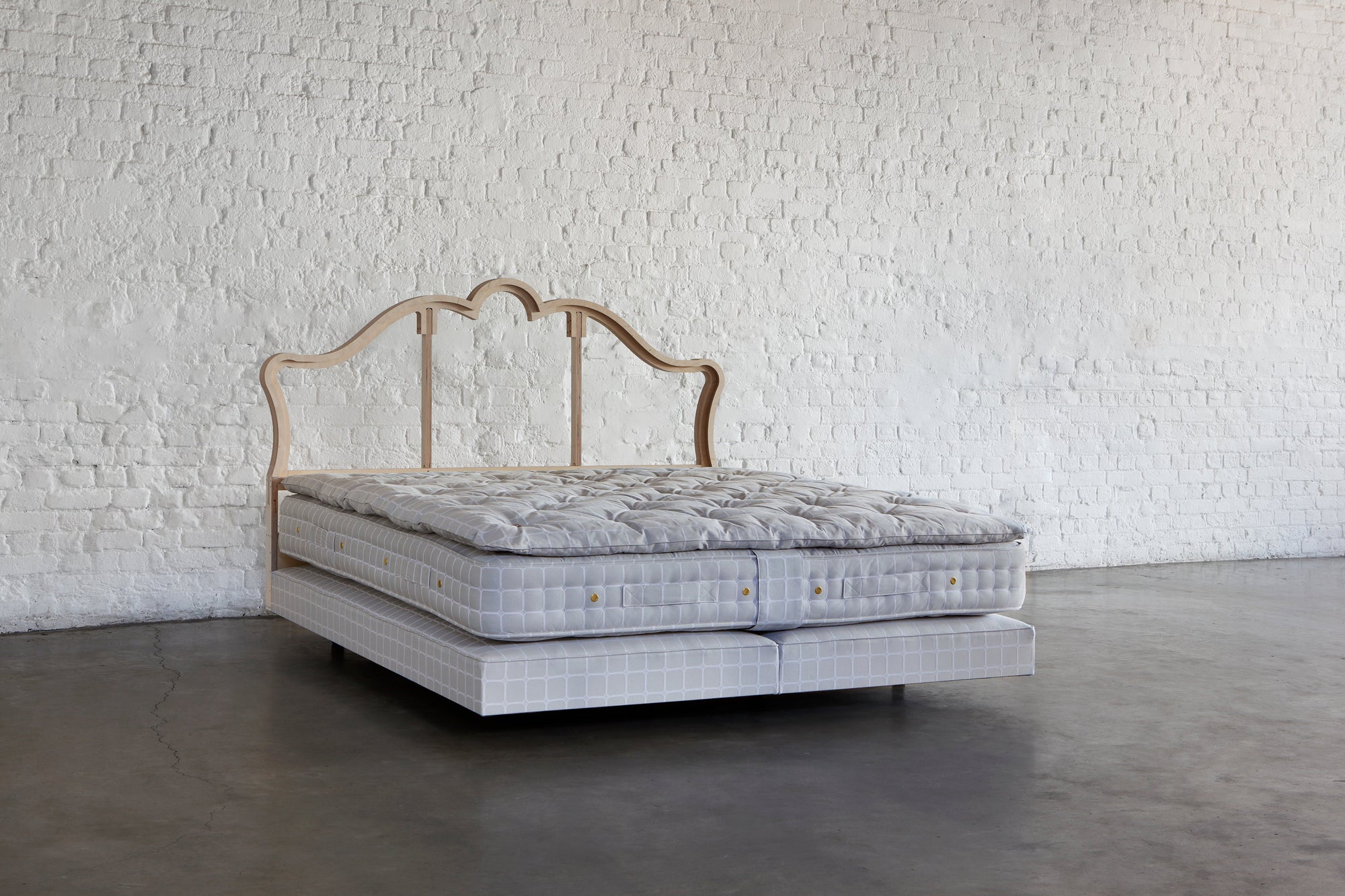 angle view of savoir vegan bed set