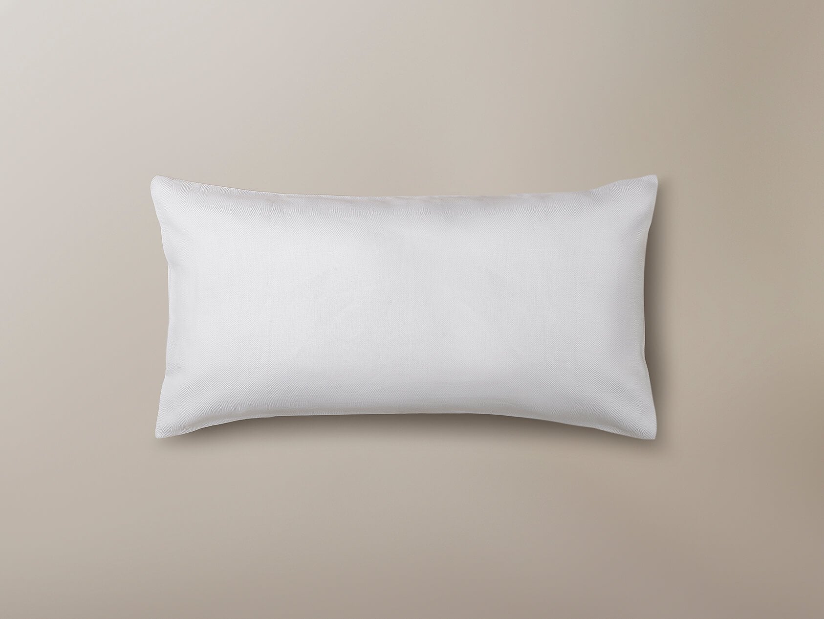 Savoir white herringbone pillowcase