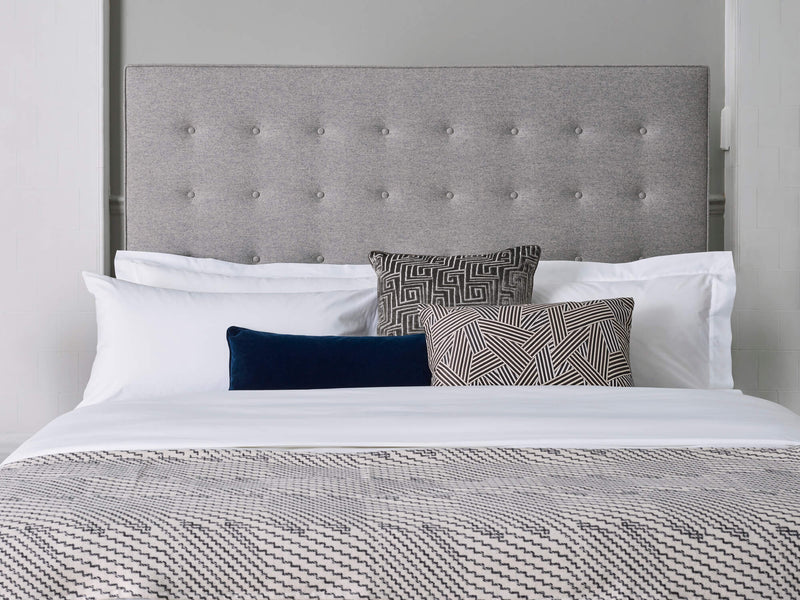 The Drift 400 - Savoir Linen with Holly headboard