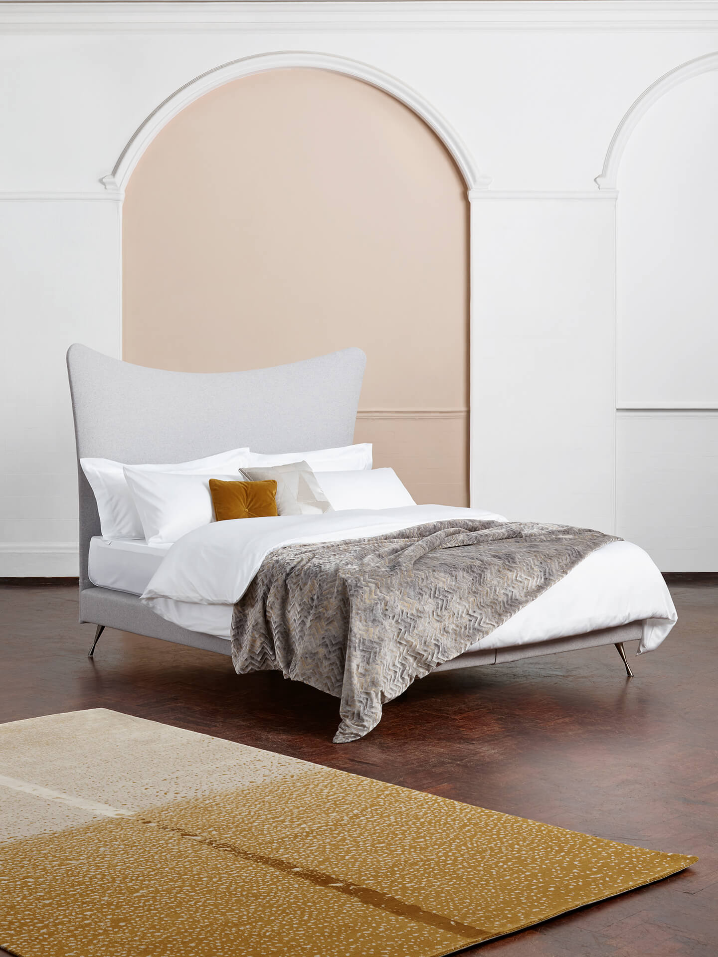 The Dream bed linen set on a Savoir bed
