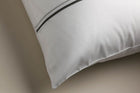 Percale Cambridge Silver/Charcoal Cording swatch