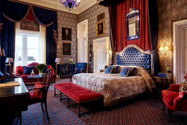 A room from the Ashford Castle hotel